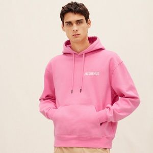 Pink Jacquemus hoodie sweatshirt